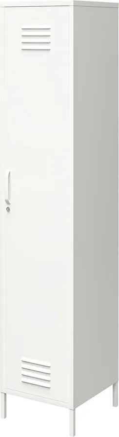 Fehér fém szekrény 38x185x40 cm Mission District – Støraa