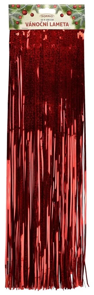 Karácsonyi dísz piros, 50 x 100 cm, lézer hatású