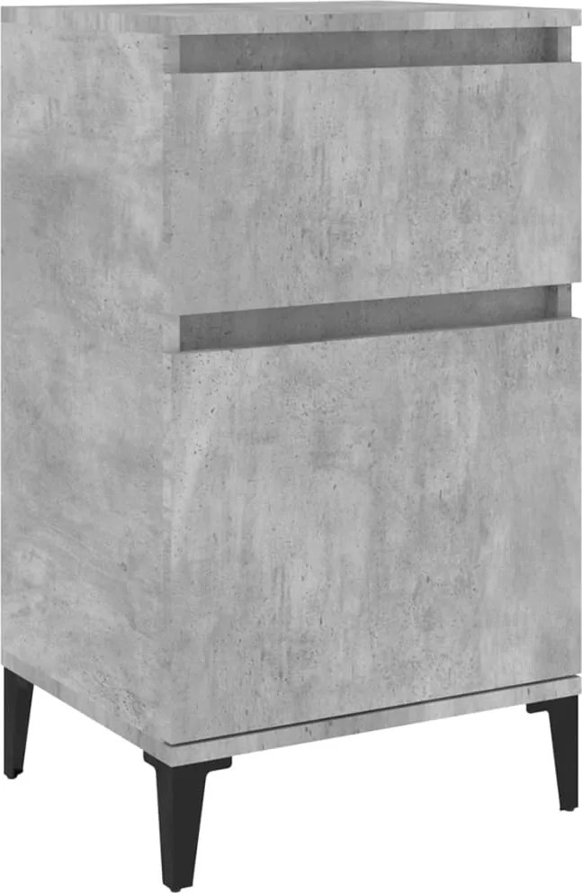 vidaXL betonszürke éjjeliszekrény 40 x 35 x 70 cm