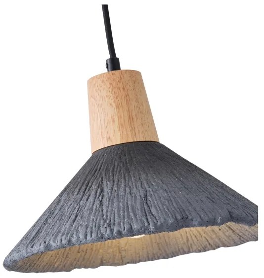 Csillár zsinóron 1xE27/15W/230V szürke