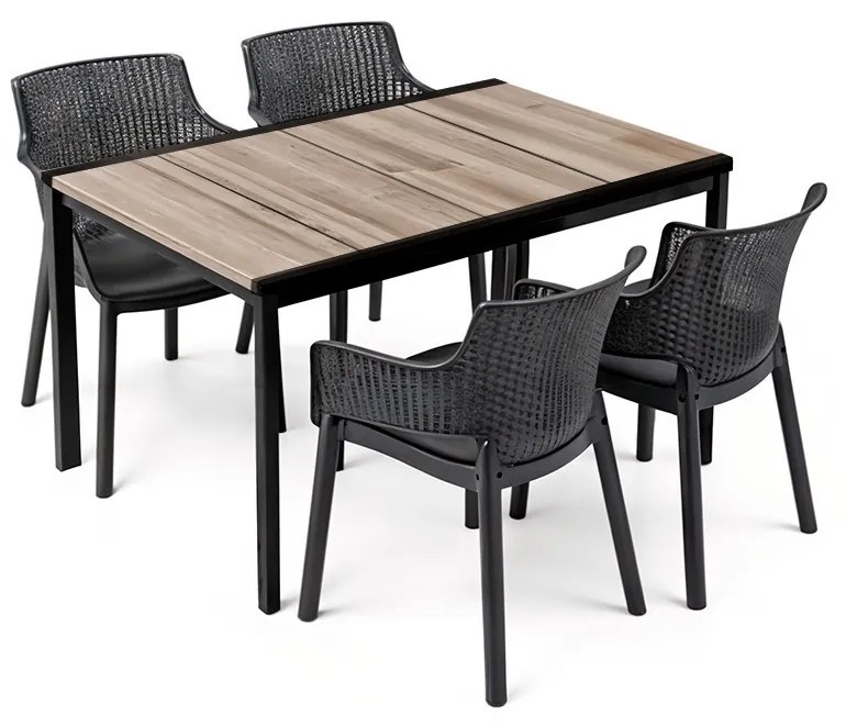 Romen 4+1 kerti bútor garnitúra szett kőris-grafit