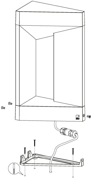 Eglo 98749 - LED Kültéri fali lámpa NEMBRO LED/10W/230V IP54