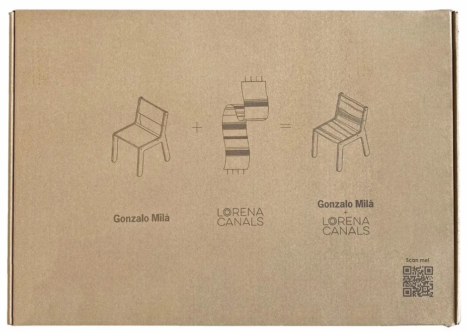 Natúr színű gyerek szék Kaarol Earth – Lorena Canals