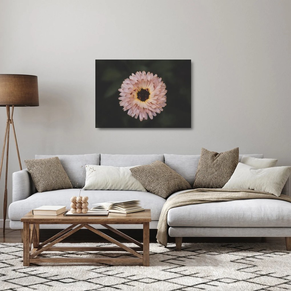 Narancsságra virág képe (üvegen) (70x50 cm)