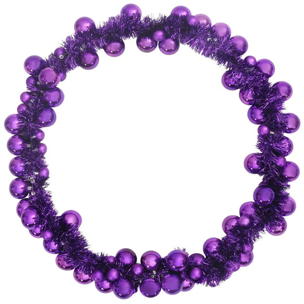 Karácsonyi gömb girland Lila 186 cm Polisztirol