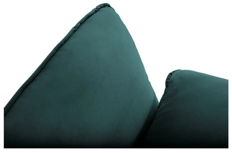 Vienna olajzöld bársony sarokkanapé, jobb oldali - Cosmopolitan Design