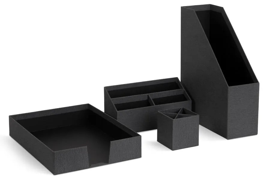 Karton rendszerező szett 4 db-os Hugo Canvas Paper Laminate – Bigso