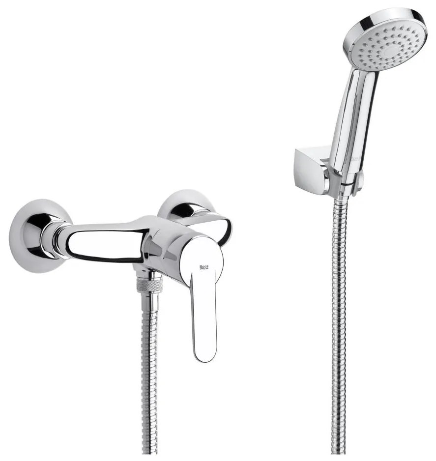 Roca A5A2025C02 - VICTORIA zuhanyszett csapteleppel, fényes króm