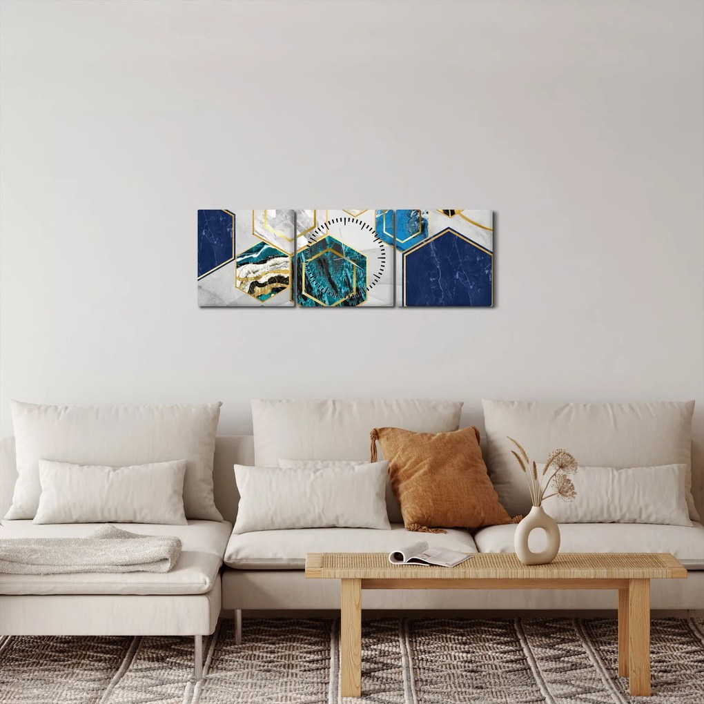Kép - Márvány kompozíció (órával) (90x30 cm)