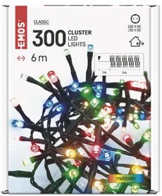 LED karácsonyi fényfüzér – süni, 6 m, kültéri és beltéri, többszínű, időzítő