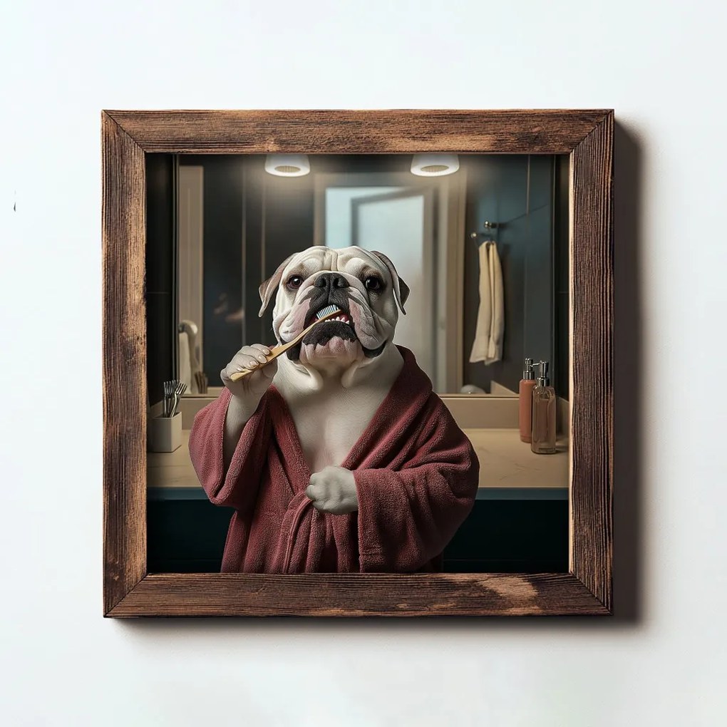 UKZM082 keretezett MDF falikép, 16 x 16 cm