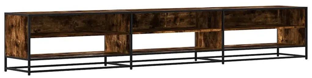 füstös tölgy színű szerelt fa TV-szekrény 270 x 40 x 46 cm