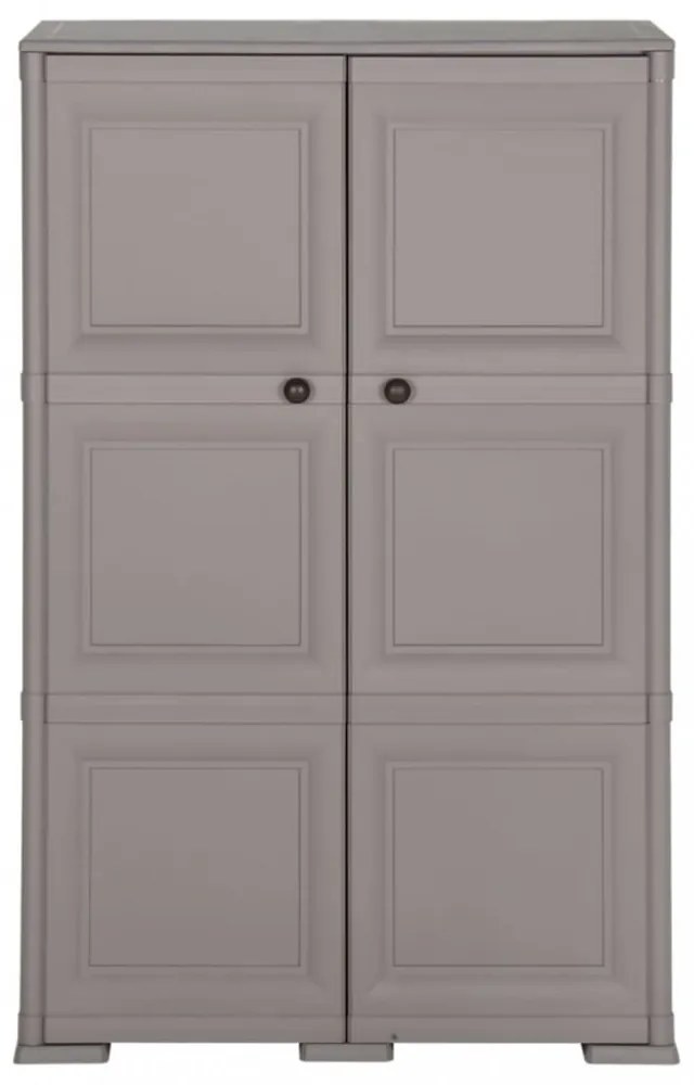 szürke fahatású műanyag szekrény 79 x 43 x 125 cm