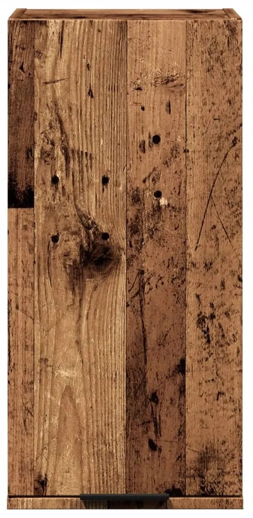 antik fa színű fali fürdőszobaszekrény 32 x 20 x 67 cm