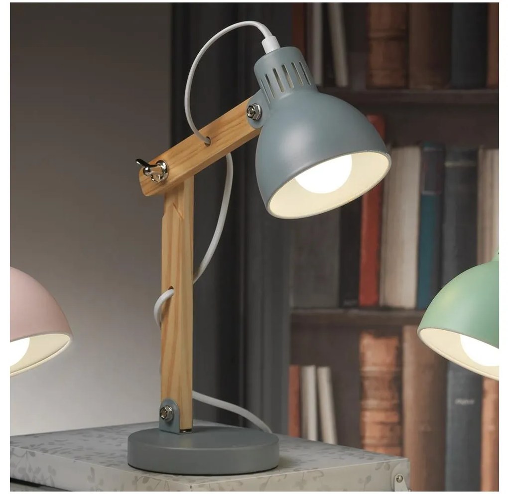 ONLI - Asztali lámpa NORA 1xE14/6W/230V szürke