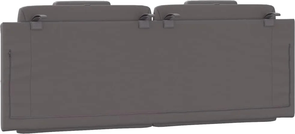 szürke műbőr fejtámla párna Viana 140 cm