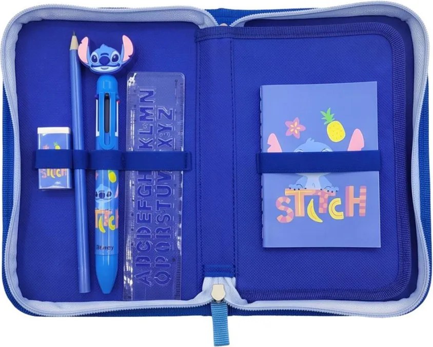Disney Lilo és Stitch, A csillagkutya Blue plüss tolltartó töltött 2 emeletes