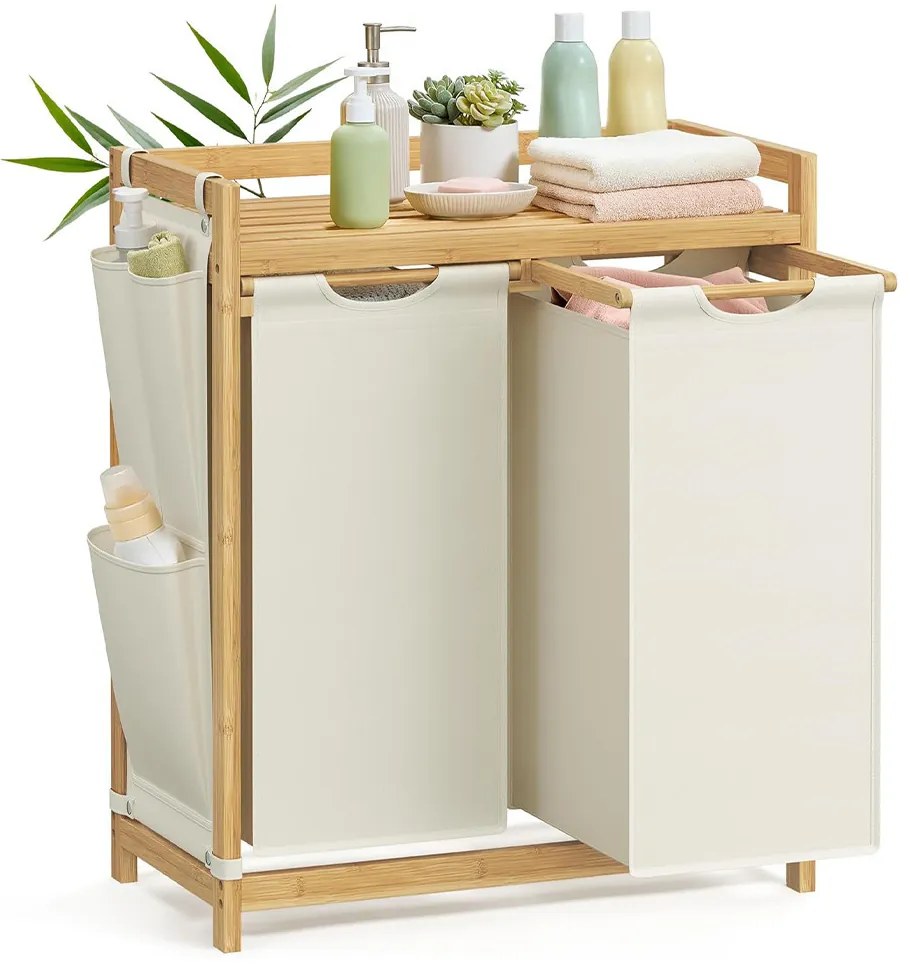 2 rekeszes szennyestartó kosár