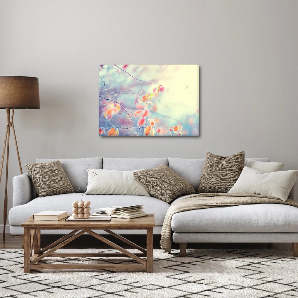 Kép - Levelek a jégben (70x50 cm)