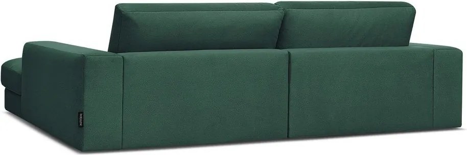 Zöld bársony sarokkanapé (jobb oldali-heverő résszel) Sierra – Bobochic Paris