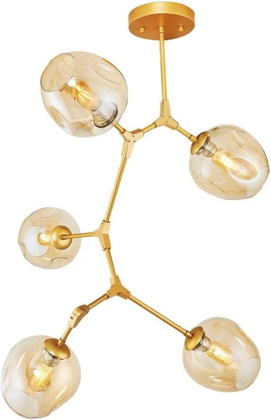 Decor Dorina Cinco aranyszínű mennyezeti lámpa - Homemania
