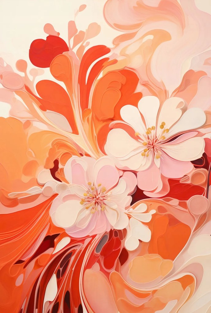 Poszter 67,5x100cm Virágok tánca