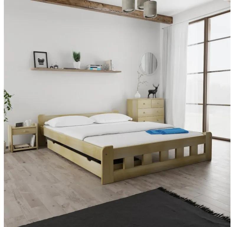 Naomi magasított ágy 140x200 cm, fenyőfa Ágyrács: Ágyrács nélkül, Matrac: Coco Maxi 19 cm matrac