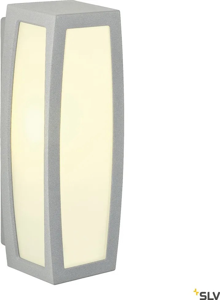 SLV 230044 MERIDIAN BOX Modern Kültéri Fali Lámpa Szürke E27 IP54