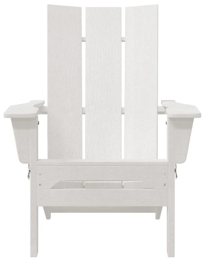 összecsukható Adirondack szék Fehér 74.5x80.5x90 cm HDPE
