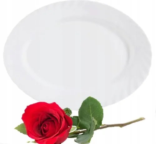 Ovális Tál 29x21,5cm Luminarc Trianon Fehér Eredeti Made In France