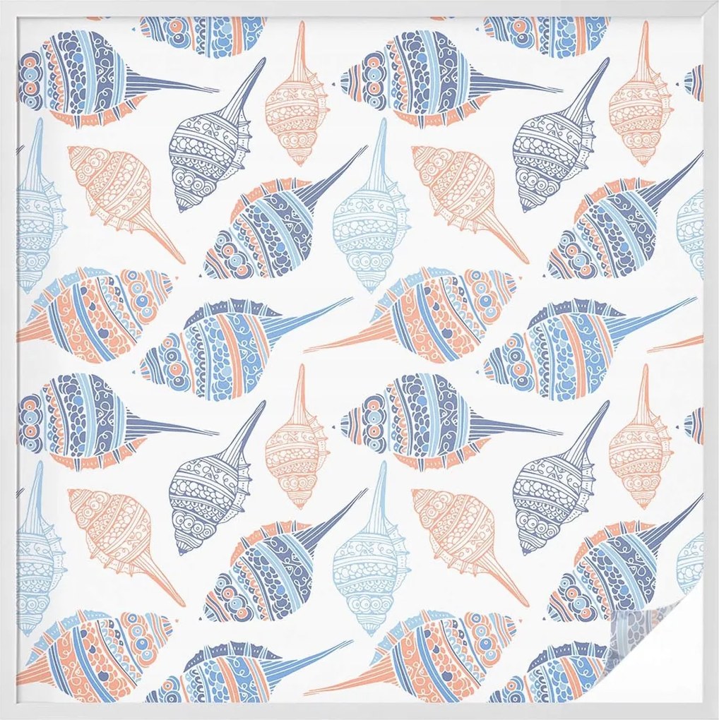 Tejfólia Ablaküvegekhez Öntapadós Adatvédelem Tengeri kagylók 100x100