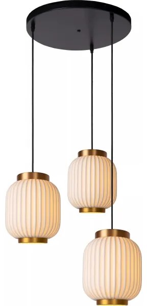 Lucide 13435/03/31 - Csillár zsinóron GOSSE 3xE27/40W/230V porcelán
