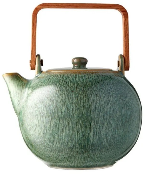 Zöld kerámia teáskanna szűrővel 1,2 l Gastro Green – Bitz