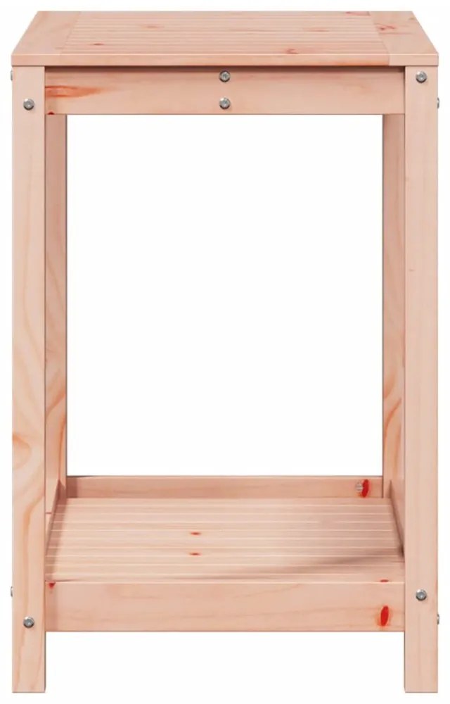 tömör duglászfenyő ültetőasztal polccal 82,5 x 50 x 75 cm
