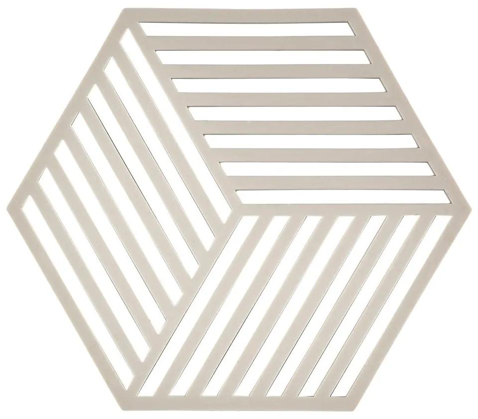 Hexagon világosszürke edényalátét - Zone