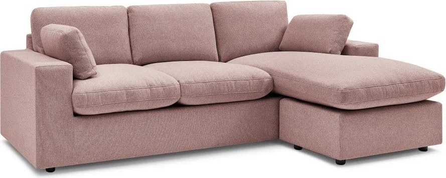 Rózsaszín sarokkanapé Belair – Bobochic Paris