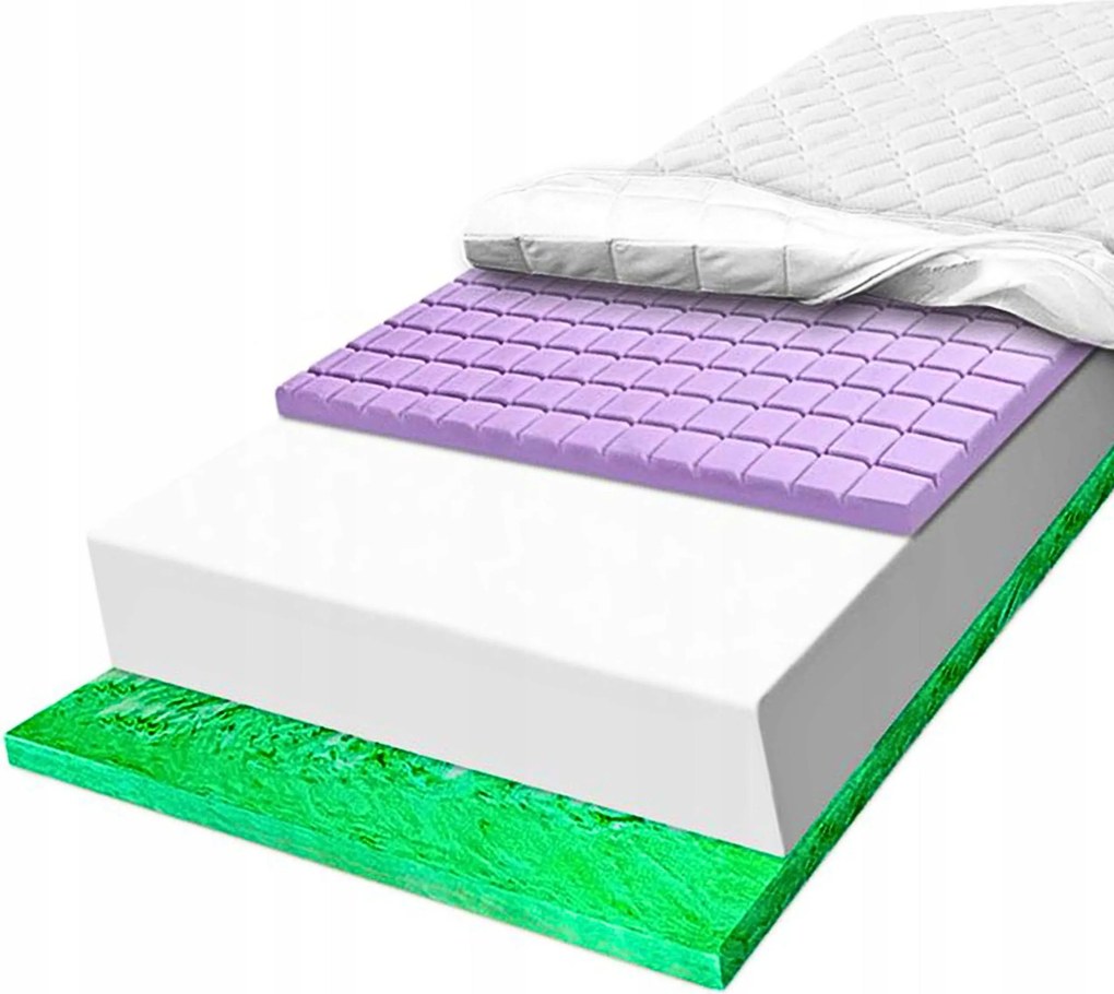 Habszivacs matrac 180x190 légáteresztő antiallergén verde cube masszírozó 19