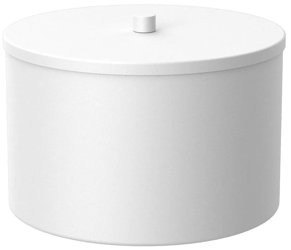 Tároló fémdoboz 12x17,5 cm fehér