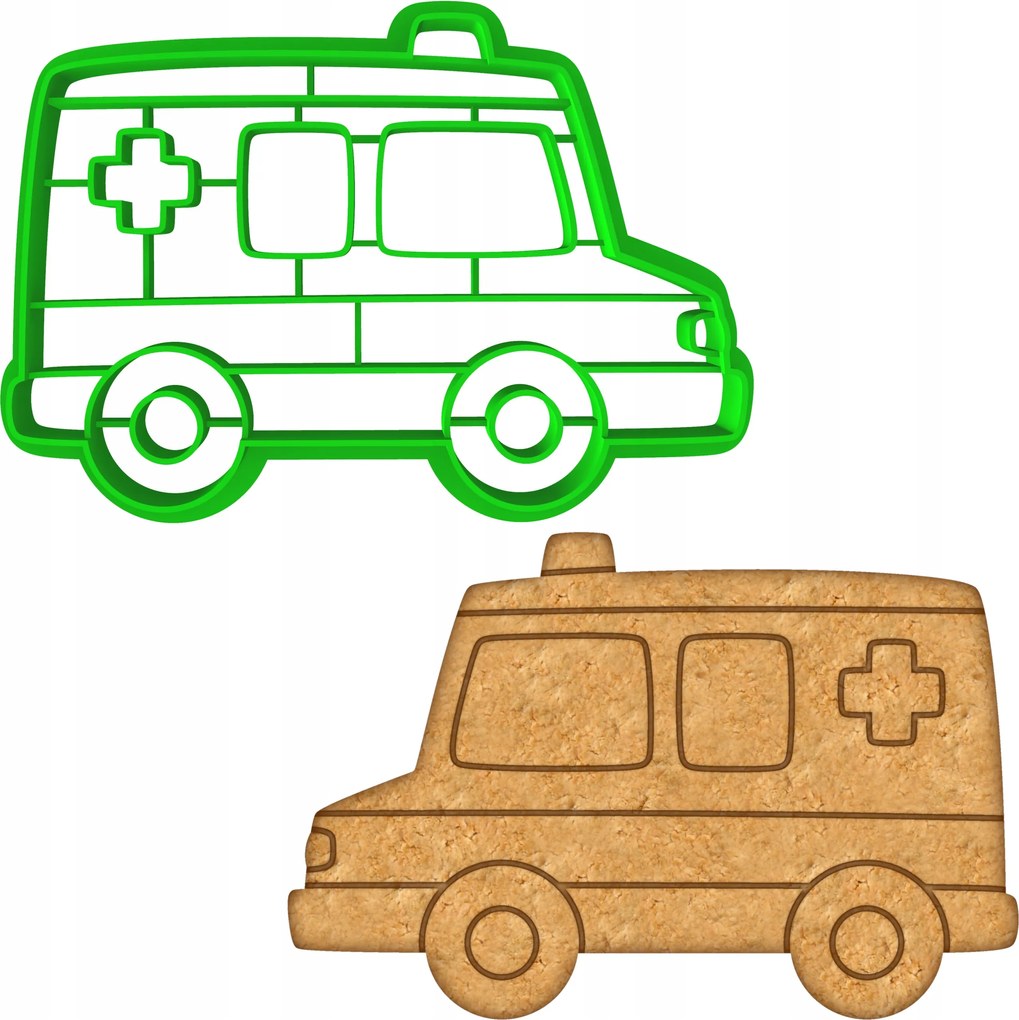 Mézeskalács lyukasztó autó jármű busz Autó Mentőautó