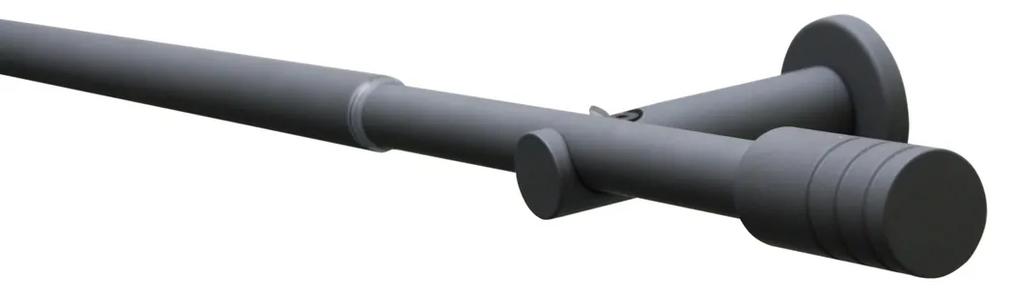 Elba hengeres állítható karnis szett 19/16 mm, 120 - 210 cm, sötét palakő színű