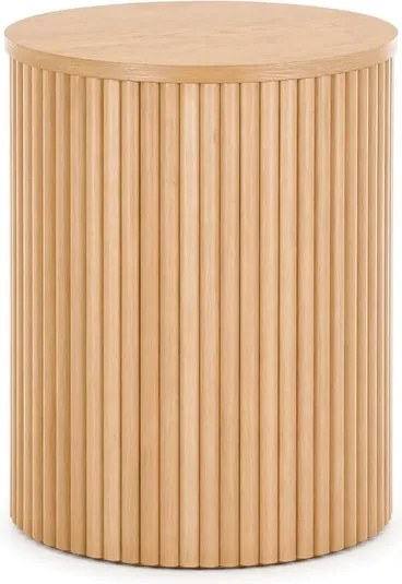 Tamis kerek dohányzóasztal 40 cm - natúr