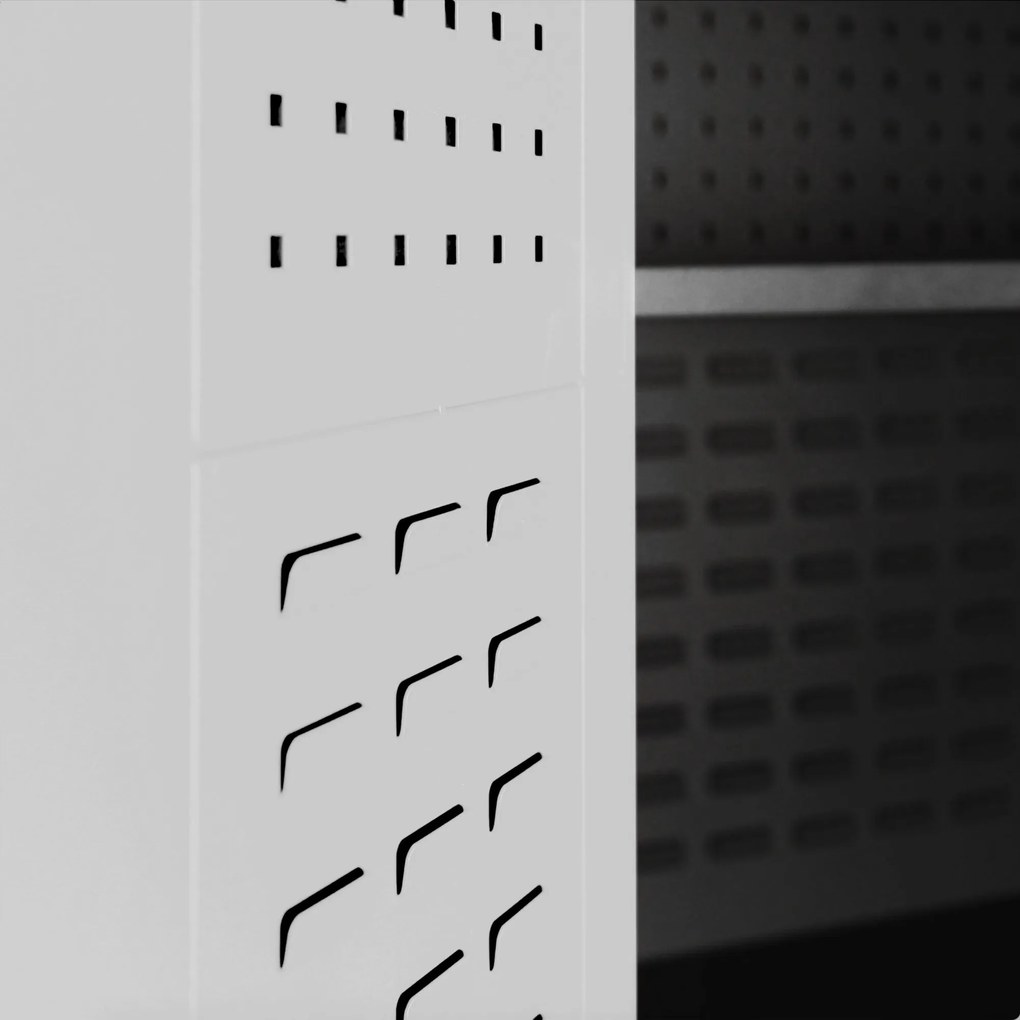 SZYMON szerszámos szekrény, 920 x 1850 x 500 mm, szürke