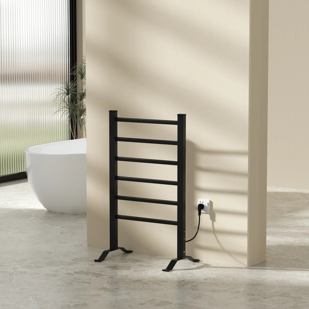 [pro.tec] Elektromos törölközőszárító radiátor Savitaipale 85x55cm fekete