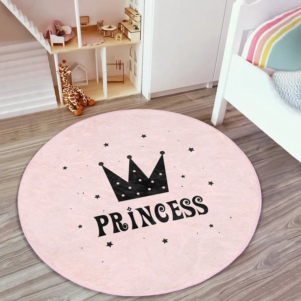 Rózsaszín gyerek szőnyeg ø 120 cm Comfort – Mila Home