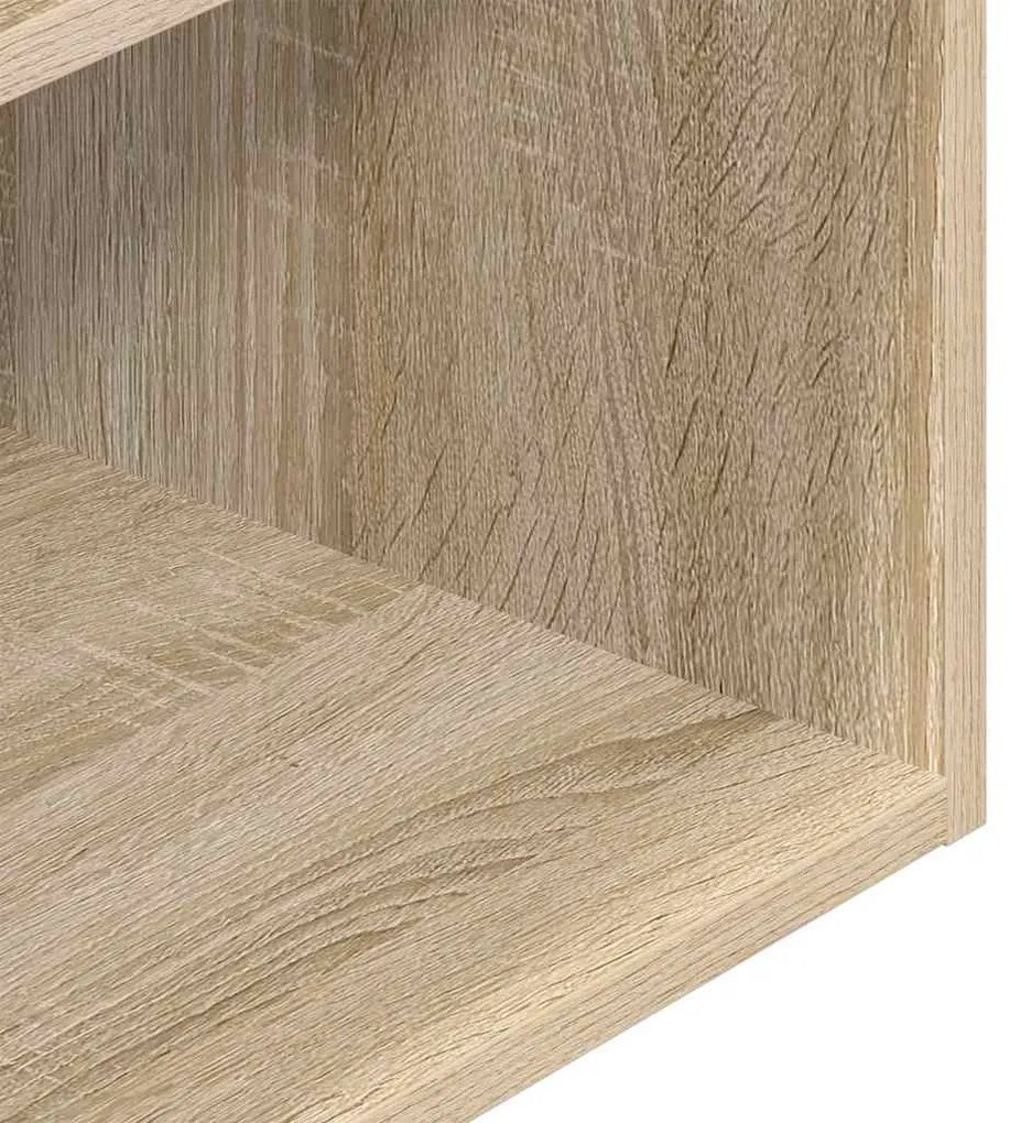 éjjeliszekrények fiókkal 2 db sonoma tölgy 35x34x66,5 cm