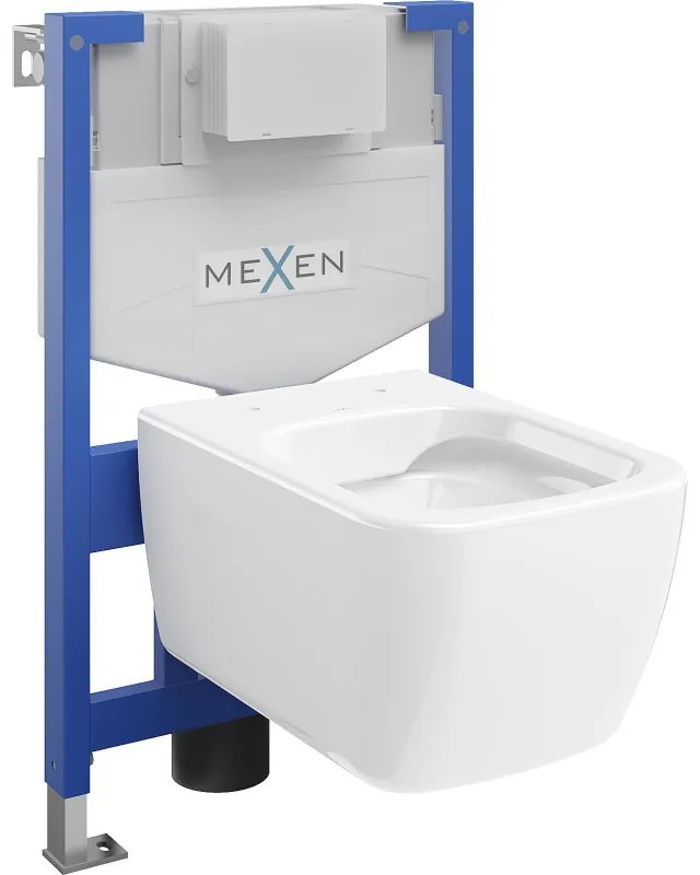 Mexen beépíthető Felix XS-F WC váz WC csészével Margo, Fehér - 6803342XX00