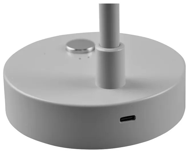 Világosszürke LED szabályozható asztali lámpa (magasság 28 cm) Lenny – Reality