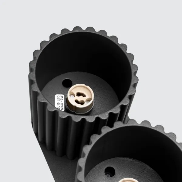 Sollux SL.1785 - AURA spotlámpa 2xGU10/10W/230V fekete