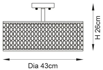 Endon 101568 - Felületre szerelhető csillár  CORDERO 3xE27/10W/230V arany