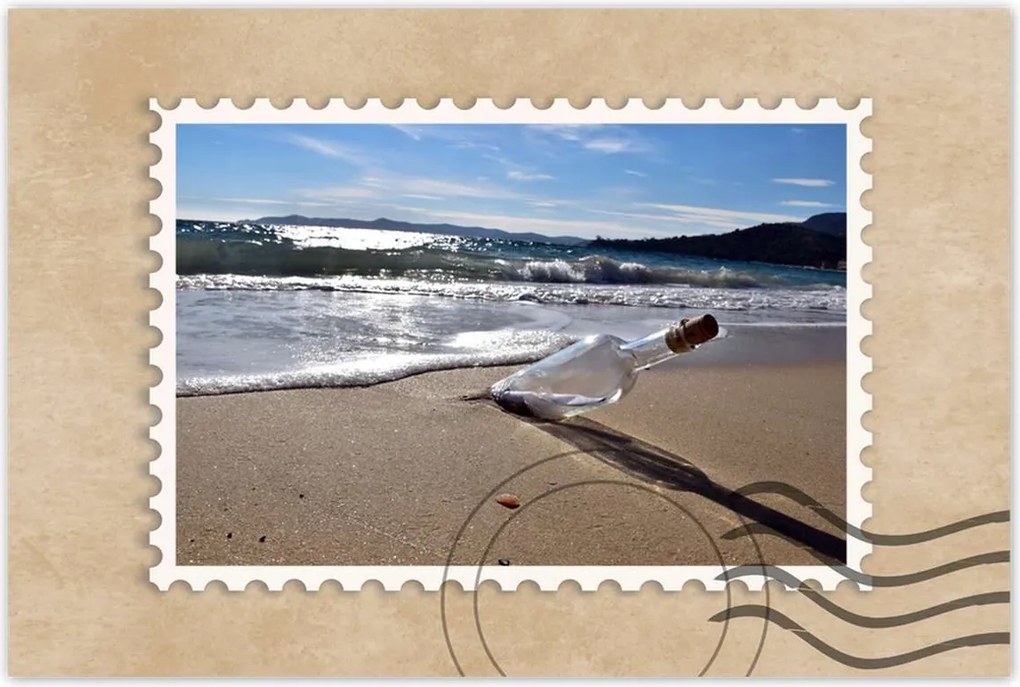 Poszterek 60x40 Dugós üveg Térkép